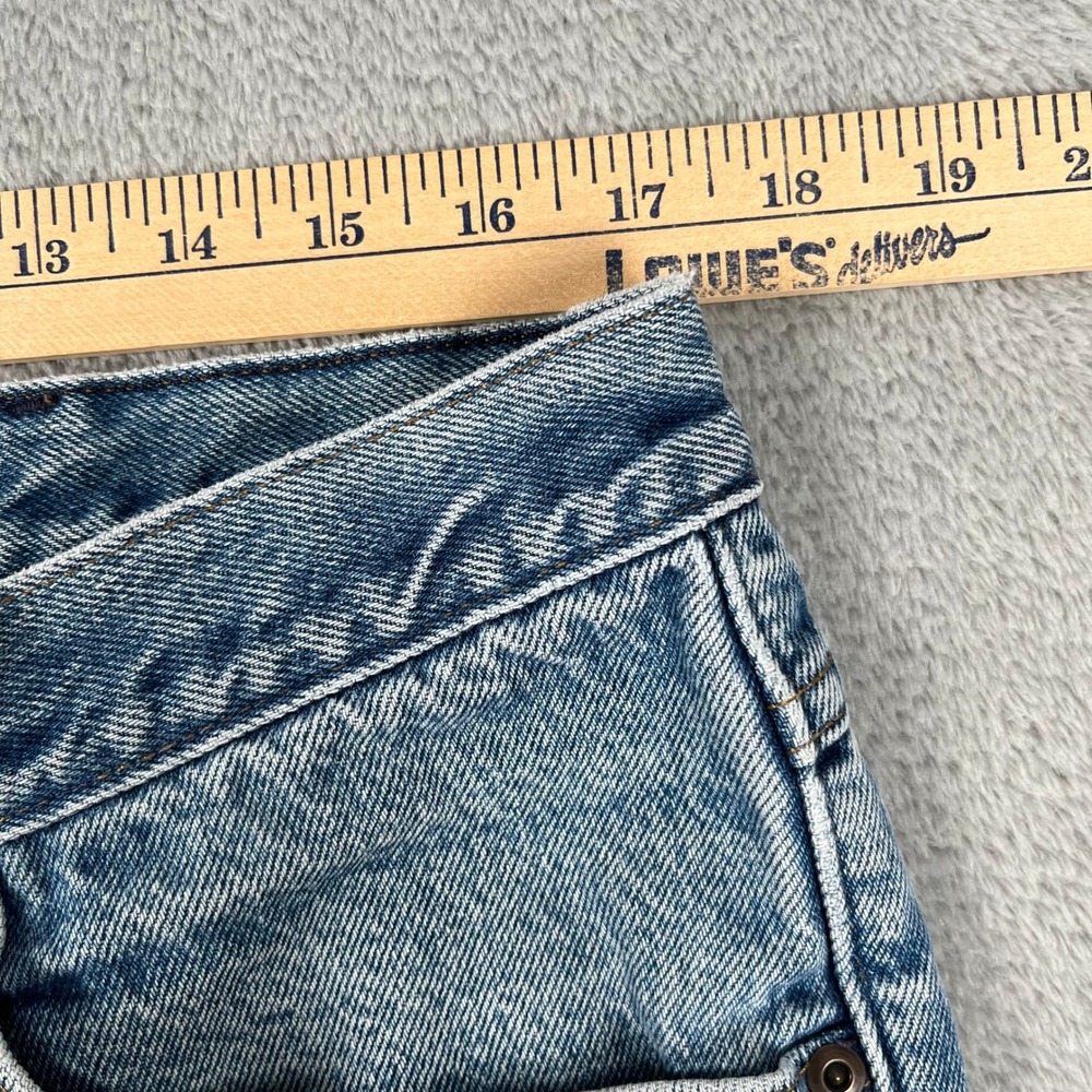 Vintage LL Bean Double L Classic Fit Flannel Lined Blue Jeans Men Sz 34x28 - Picture 11 of 12